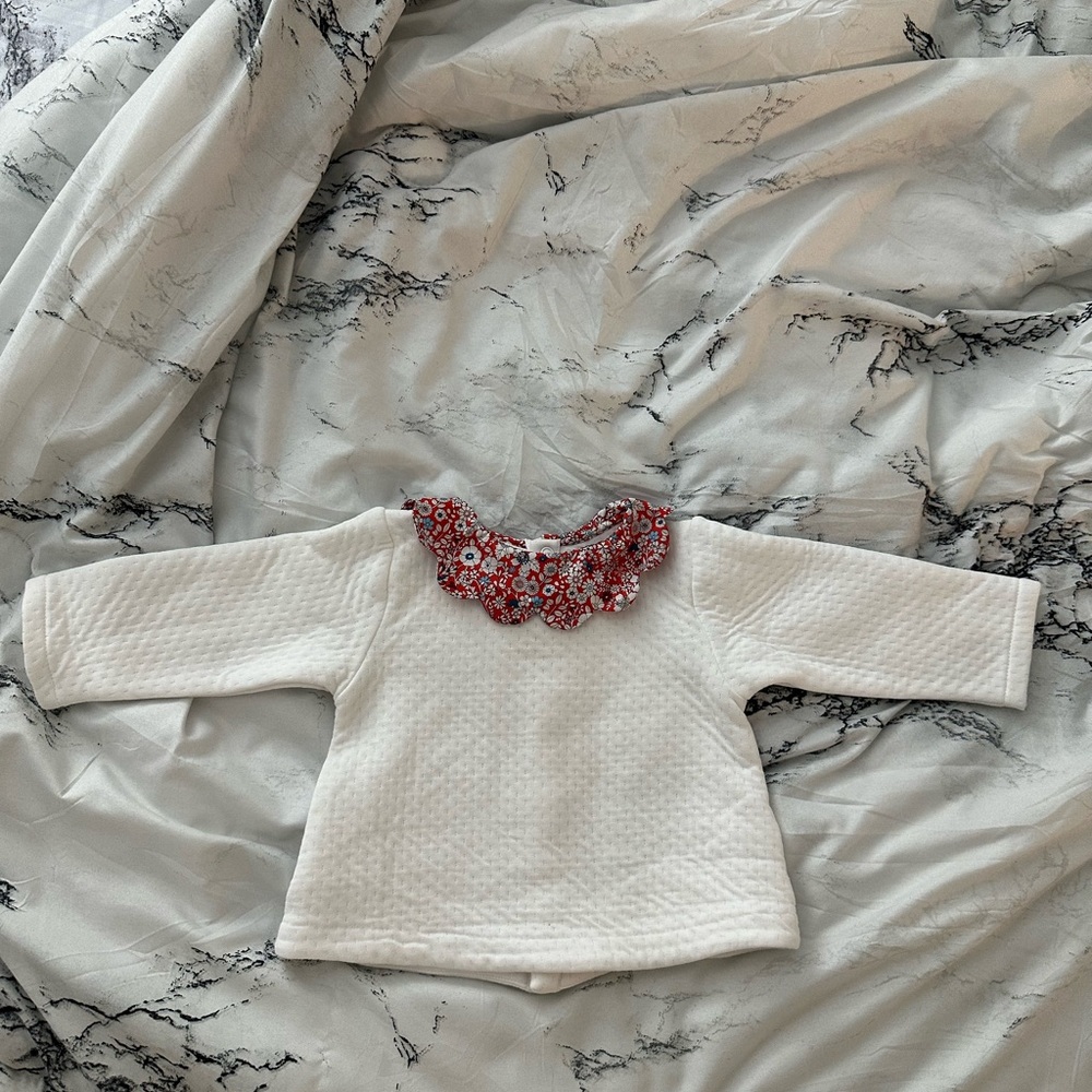 Jacadi Baby Girl Set 12 months NWOT